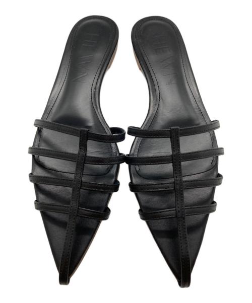 HEWN（ヒューン）HEWN (ヒューン) サンダル ブラック サイズ:36 1/2の古着・服飾アイテム