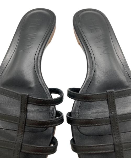 HEWN（ヒューン）HEWN (ヒューン) サンダル ブラック サイズ:36 1/2の古着・服飾アイテム