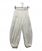 OMMOオーエムエムオー）の古着「TUCK BALLOON PT タックバルーンパンツ」｜ホワイト