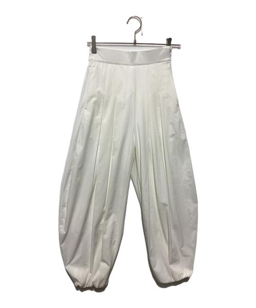 OMMO（オーエムエムオー）OMMO (オーエムエムオー) TUCK BALLOON PT タックバルーンパンツ ホワイト サイズ:36の古着・服飾アイテム