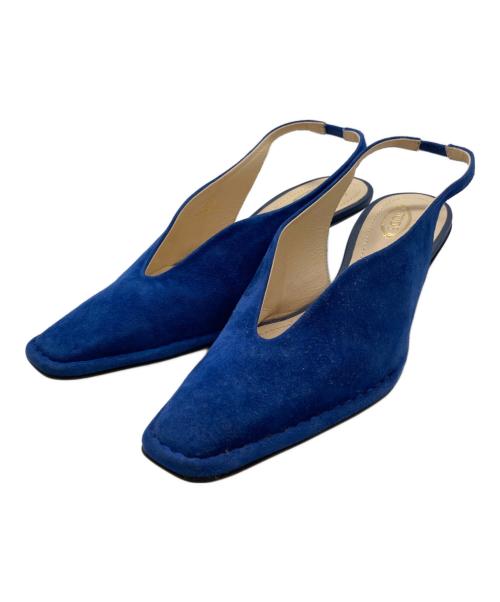 TOD'S（トッズ）TOD'S (トッズ) Mame Kurogouchi (マメクロゴウチ) スウェードミュール ブルー サイズ:35 1/2の古着・服飾アイテム