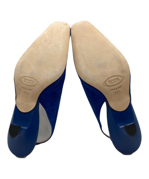 TOD'S（トッズ）TOD'S (トッズ) Mame Kurogouchi (マメクロゴウチ) スウェードミュール ブルー サイズ:35 1/2の古着・服飾アイテム