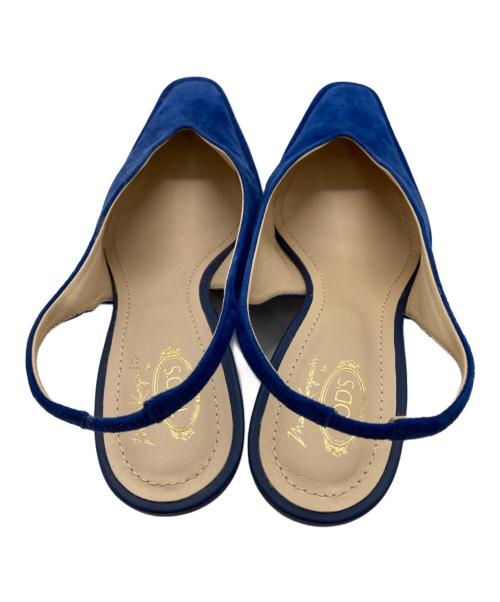 TOD'S（トッズ）TOD'S (トッズ) Mame Kurogouchi (マメクロゴウチ) スウェードミュール ブルー サイズ:35 1/2の古着・服飾アイテム