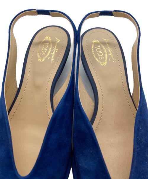 TOD'S（トッズ）TOD'S (トッズ) Mame Kurogouchi (マメクロゴウチ) スウェードミュール ブルー サイズ:35 1/2の古着・服飾アイテム