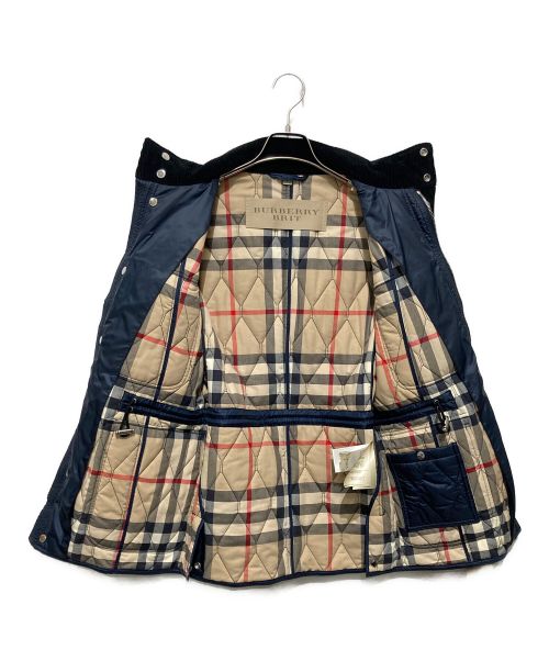 BURBERRY BRIT（バーバリーブリット）BURBERRY BRIT (バーバリーブリット) エルボーパッチキルティングジャケット ネイビー サイズ:Sの古着・服飾アイテム
