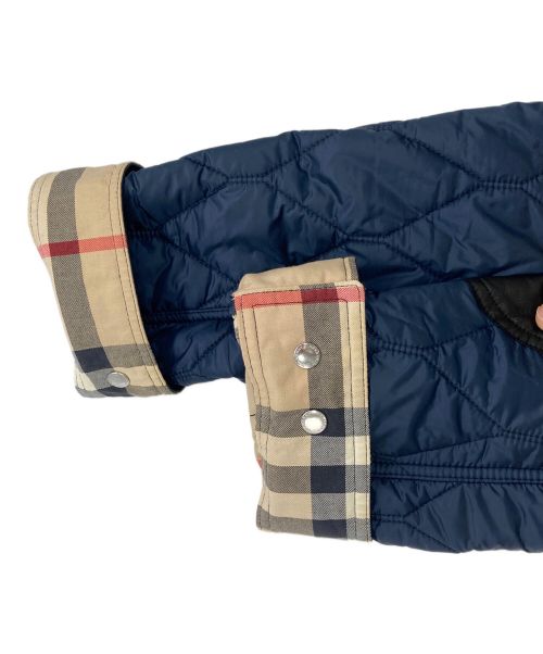BURBERRY BRIT（バーバリーブリット）BURBERRY BRIT (バーバリーブリット) エルボーパッチキルティングジャケット ネイビー サイズ:Sの古着・服飾アイテム
