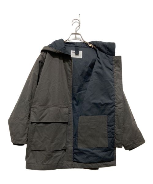 MHL（エムエイチエル）MHL (エムエイチエル) MILITARY COTTON NYLON CANVAS ミリタリー コットンナイロンキャンバス フーデッドジャケット オリーブ サイズ:Sの古着・服飾アイテム