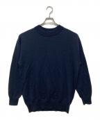 MARGARET HOWELLマーガレットハウエル）の古着「モックネックニット」｜ネイビー