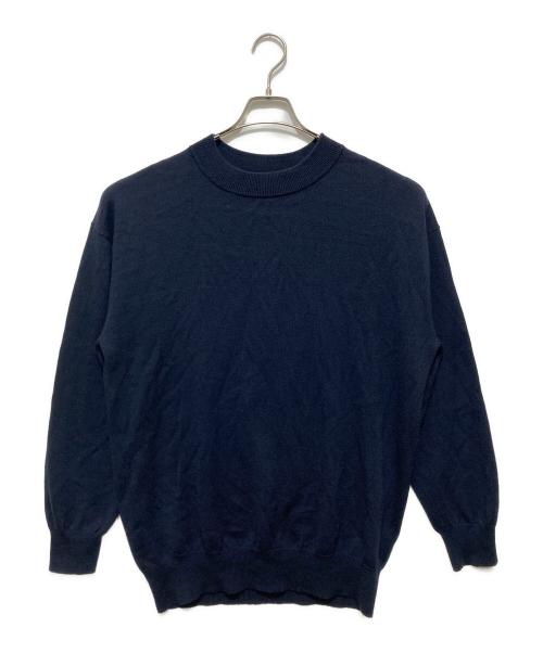 MARGARET HOWELL（マーガレットハウエル）MARGARET HOWELL (マーガレットハウエル) モックネックニット ネイビー サイズ:Mの古着・服飾アイテム