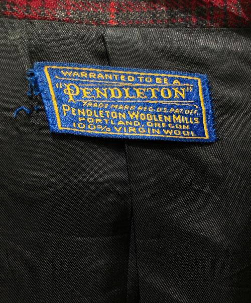 PENDLETON（ペンドルトン）PENDLETON (ペンドルトン) 40-50’s オンブレチェックスポーツジャケット グレー×レッド サイズ:実寸サイズをご参照ください。の古着・服飾アイテム