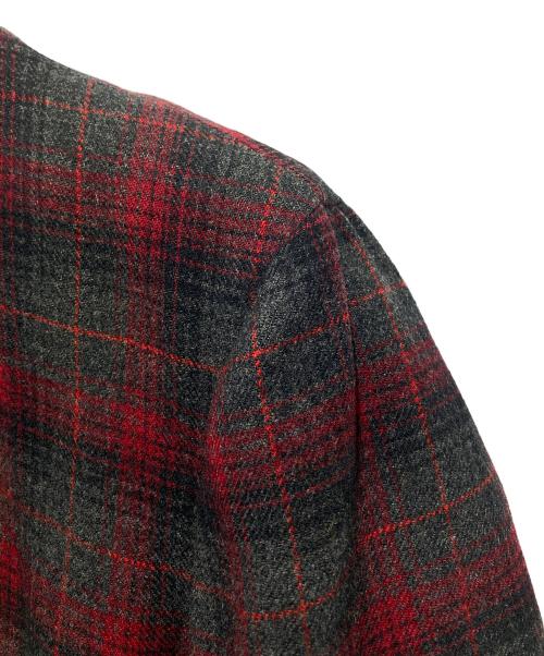 PENDLETON（ペンドルトン）PENDLETON (ペンドルトン) 40-50’s オンブレチェックスポーツジャケット グレー×レッド サイズ:実寸サイズをご参照ください。の古着・服飾アイテム