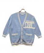 Sandroサンドロ）の古着「ラインカーディガン」｜ブルー