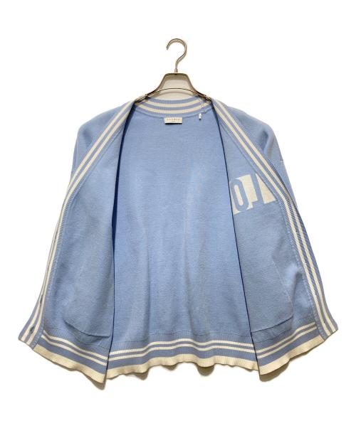 Sandro（サンドロ）Sandro (サンドロ) ラインカーディガン ブルー サイズ:Sの古着・服飾アイテム
