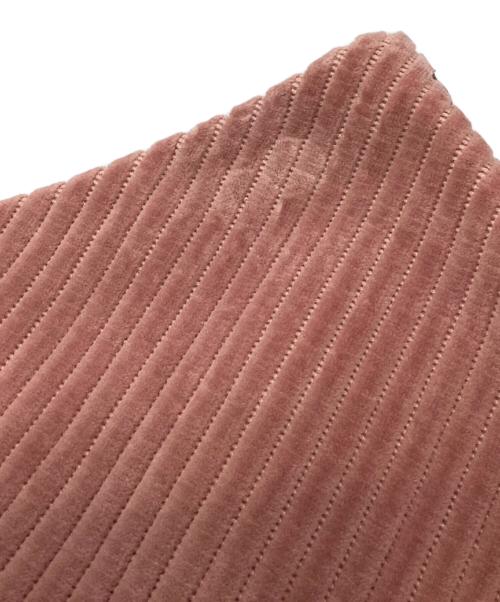 PRADA（プラダ）PRADA (プラダ) ベロア Aラインスカート ピンク サイズ:42の古着・服飾アイテム