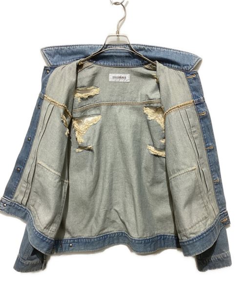 DISCOVERED（ディスカバード）DISCOVERED (ディスカバード) BORO DENIM BLOUSON ブルー サイズ:3の古着・服飾アイテム