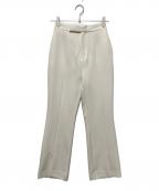 anuansアニュアンス）の古着「フロントスリットパンツ」｜アイボリー