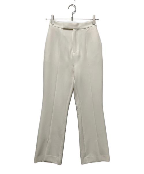 anuans（アニュアンス）anuans (アニュアンス) フロントスリットパンツ アイボリー サイズ:XSの古着・服飾アイテム