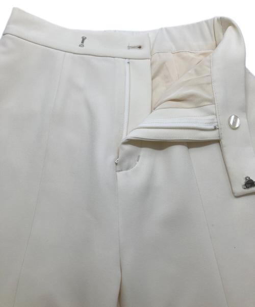 anuans（アニュアンス）anuans (アニュアンス) フロントスリットパンツ アイボリー サイズ:XSの古着・服飾アイテム