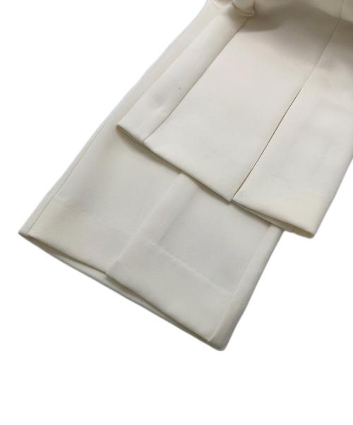 anuans（アニュアンス）anuans (アニュアンス) フロントスリットパンツ アイボリー サイズ:XSの古着・服飾アイテム