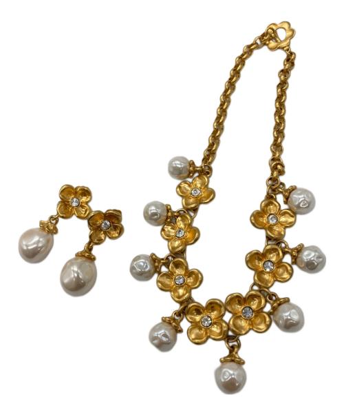 KENZO（ケンゾー）KENZO (ケンゾー) ネックレス・イヤリングセット ゴールドの古着・服飾アイテム