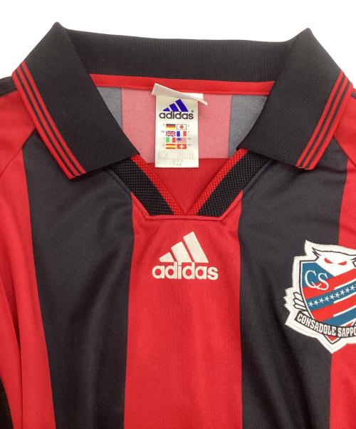 adidas（アディダス）adidas (アディダス) 半袖カットソー レッド サイズ:XXLの古着・服飾アイテム