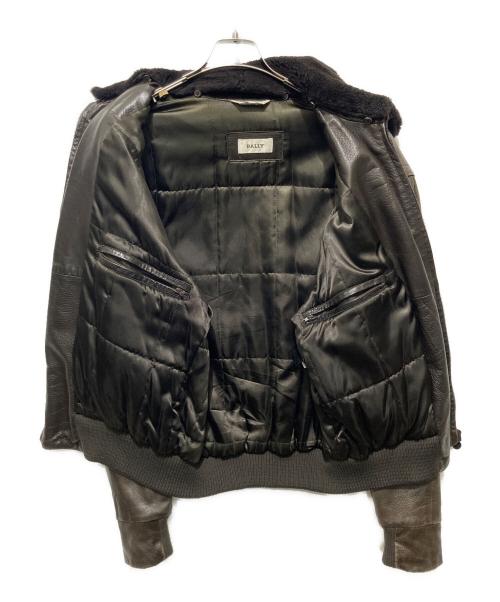 BALLY（バリー）BALLY (バリー) G-1レザージャケット ブラウン サイズ:38の古着・服飾アイテム