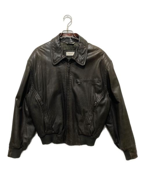 BALLY（バリー）BALLY (バリー) G-1レザージャケット ブラウン サイズ:38の古着・服飾アイテム
