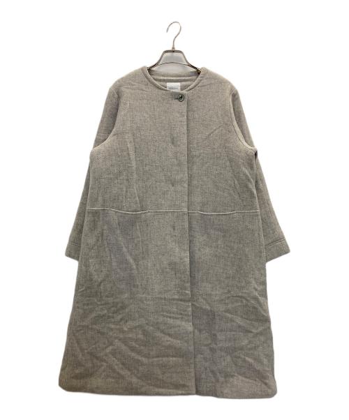 kurashi&trips publishing（クラシアンドトリップス パブリッシング）KURASHI&Trips PUBLISHING (クラシアンドトリップス パブリッシング) ノーカラーコート グレー サイズ:FREEの古着・服飾アイテム