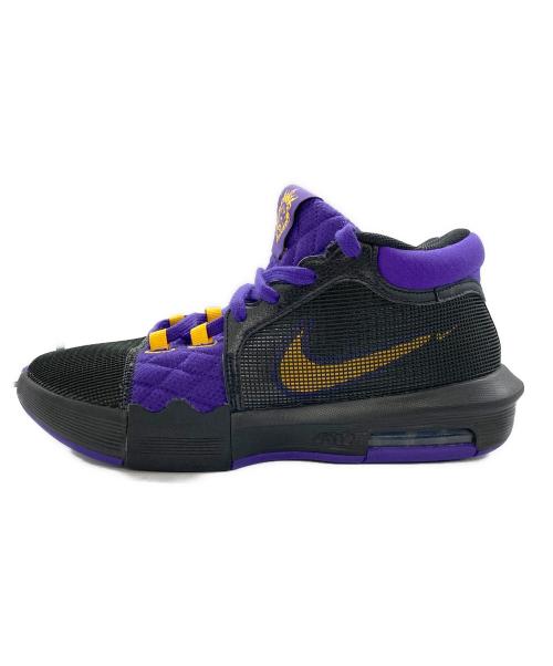 NIKE（ナイキ）NIKE (ナイキ) LEBRON Witness 8 EP レブロン ウィットネス ローカットスニーカー ブラック×パープル サイズ:28.0の古着・服飾アイテム