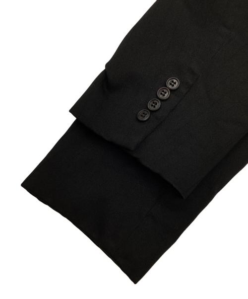 COMME des GARCONS HOMME DEUX（コムデギャルソン オム ドゥ）COMME des GARCONS HOMME DEUX (コムデギャルソン オム ドゥ) ポリ縮絨 4B ストライプ テーラードジャケット ブラック サイズ:Lの古着・服飾アイテム