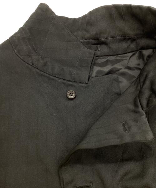 COMME des GARCONS HOMME DEUX（コムデギャルソン オム ドゥ）COMME des GARCONS HOMME DEUX (コムデギャルソン オム ドゥ) ポリ縮絨 4B ストライプ テーラードジャケット ブラック サイズ:Lの古着・服飾アイテム