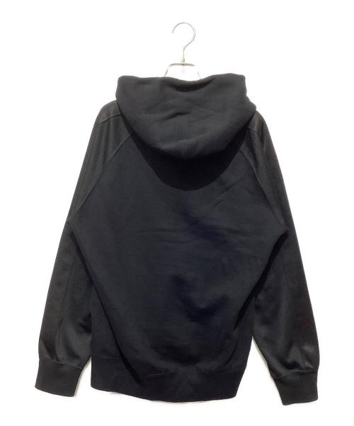 COMME des GARCONS HOMME（コムデギャルソン オム）COMME des GARCONS HOMME (コムデギャルソン オム) ラインスリーブジップアップパーカー ブラック サイズ:Lの古着・服飾アイテム