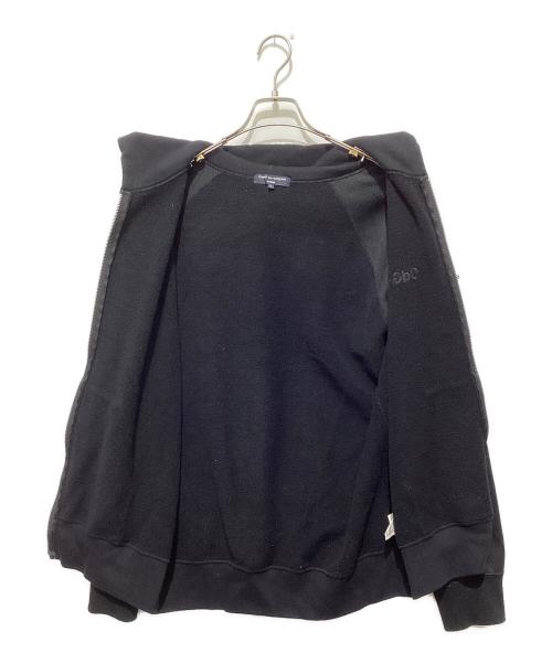 COMME des GARCONS HOMME（コムデギャルソン オム）COMME des GARCONS HOMME (コムデギャルソン オム) ラインスリーブジップアップパーカー ブラック サイズ:Lの古着・服飾アイテム