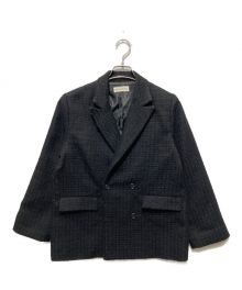SUM1 STYLE（スミスタイル）の古着「ツイードダブルジャケット」｜ブラック