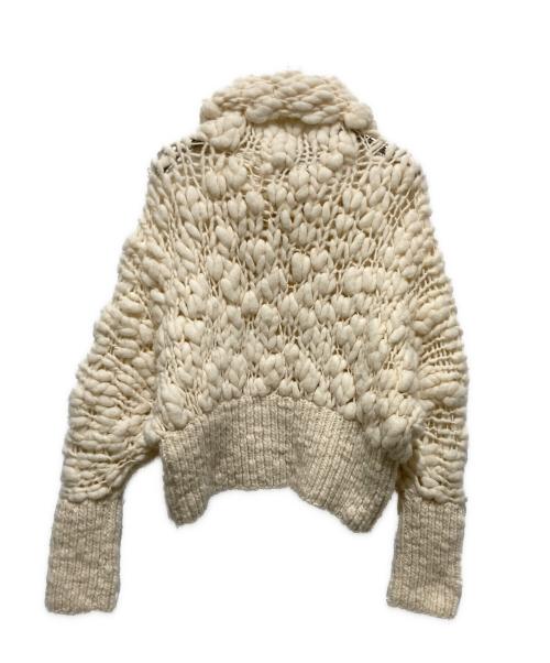 MERINOS DEL REY（メリノス デル レイ）MERINOS DEL REY (メリノス デル レイ) ウールニット アイボリー サイズ:FREEの古着・服飾アイテム