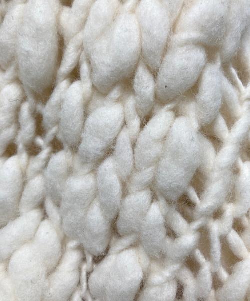 MERINOS DEL REY（メリノス デル レイ）MERINOS DEL REY (メリノス デル レイ) ウールニット アイボリー サイズ:FREEの古着・服飾アイテム