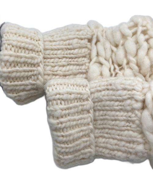 MERINOS DEL REY（メリノス デル レイ）MERINOS DEL REY (メリノス デル レイ) ウールニット アイボリー サイズ:FREEの古着・服飾アイテム