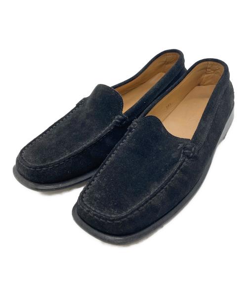 TOD'S（トッズ）TOD'S (トッズ) スウェードドライビングシューズ ブラック サイズ:39 1/2の古着・服飾アイテム