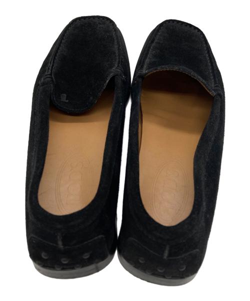TOD'S（トッズ）TOD'S (トッズ) スウェードドライビングシューズ ブラック サイズ:39 1/2の古着・服飾アイテム