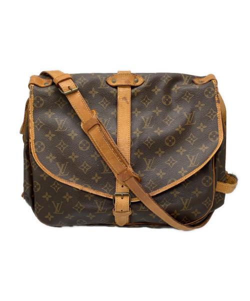 LOUIS VUITTON（ルイ ヴィトン）LOUIS VUITTON (ルイ ヴィトン) モノグラム ソミュール35  メッセンジャー ショルダーバッグ ブラウンの古着・服飾アイテム