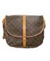 LOUIS VUITTON (ルイ ヴィトン) モノグラム ソミュール35  メッセンジャー ショルダーバッグ ブラウン：30000円