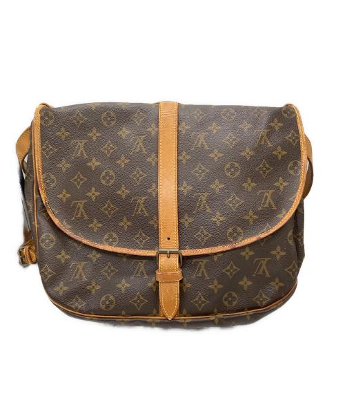 LOUIS VUITTON（ルイ ヴィトン）LOUIS VUITTON (ルイ ヴィトン) モノグラム ソミュール35  メッセンジャー ショルダーバッグ ブラウンの古着・服飾アイテム