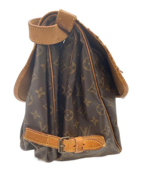 LOUIS VUITTON（ルイ ヴィトン）LOUIS VUITTON (ルイ ヴィトン) モノグラム ソミュール35  メッセンジャー ショルダーバッグ ブラウンの古着・服飾アイテム