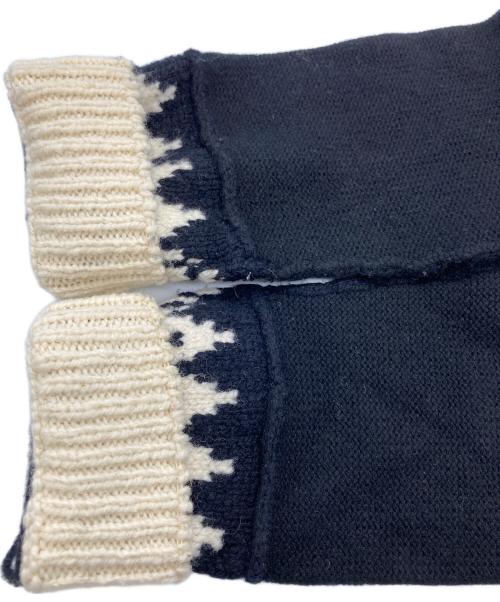 BURBERRY（バーバリー）BURBERRY (バーバリー) ノルディックパターンニット ブラック×アイボリー サイズ:Sの古着・服飾アイテム