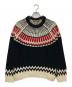 BURBERRY（バーバリー）の古着「ノルディックパターンニット」｜ブラック×アイボリー