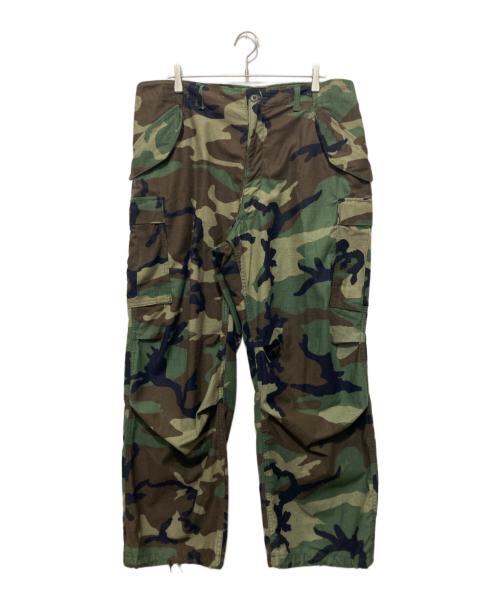 US ARMY（ユーエスアーミー）US ARMY (ユーエスアーミー) 80s M-65 カモフラージュ カーゴパンツ オリーブ サイズ:Lの古着・服飾アイテム