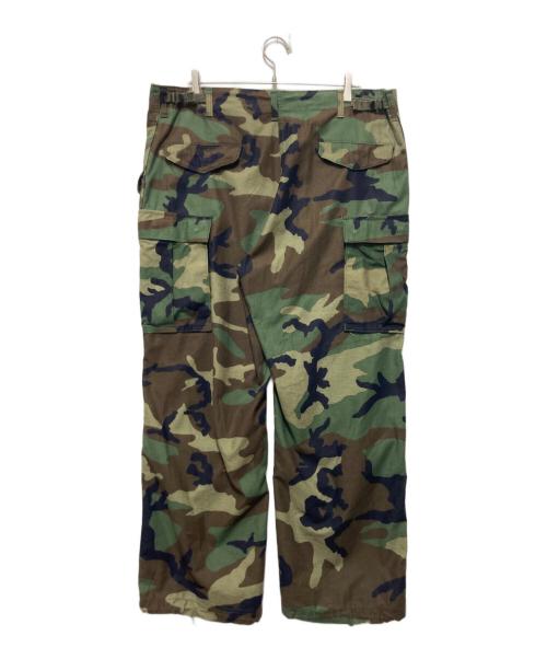 US ARMY（ユーエスアーミー）US ARMY (ユーエスアーミー) 80s M-65 カモフラージュ カーゴパンツ オリーブ サイズ:Lの古着・服飾アイテム