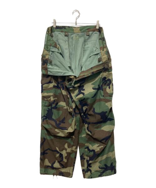 US ARMY（ユーエスアーミー）US ARMY (ユーエスアーミー) 80s M-65 カモフラージュ カーゴパンツ オリーブ サイズ:Lの古着・服飾アイテム