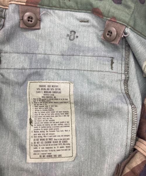 US ARMY（ユーエスアーミー）US ARMY (ユーエスアーミー) 80s M-65 カモフラージュ カーゴパンツ オリーブ サイズ:Lの古着・服飾アイテム