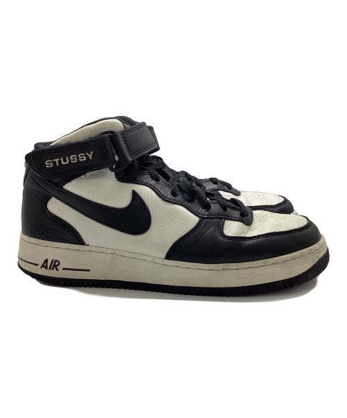 NIKE（ナイキ）NIKE (ナイキ) stussy (ステューシー) AIR FORCE 1 07 MID SP Black and Light Bone サイズ:28cmの古着・服飾アイテム